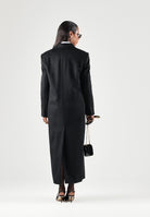 MAX MARA Cappotto MSTEFFIGE nero da donna con costruzione doppiopetto 2626016012600 013 MAX MARA STUDIO 