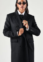 MAX MARA Cappotto MSTEFFIGE nero da donna con costruzione doppiopetto 2626016012600 013 MAX MARA STUDIO 