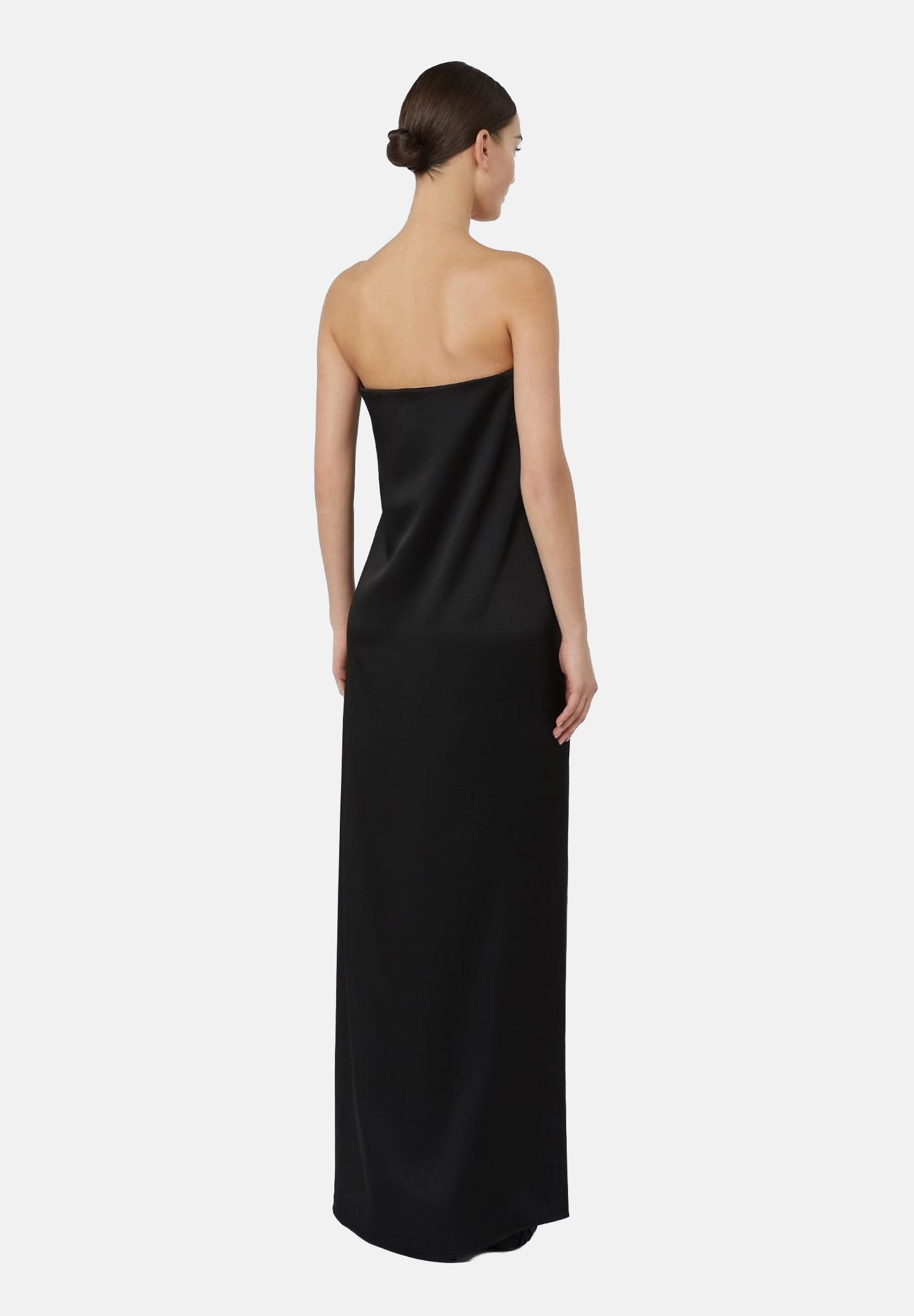 MAX MARA STUDIO Abito lungo MSEFUMI nero da donna realizzato in tessuto fluido 2626226034600 015 MAX MARA STUDIO 