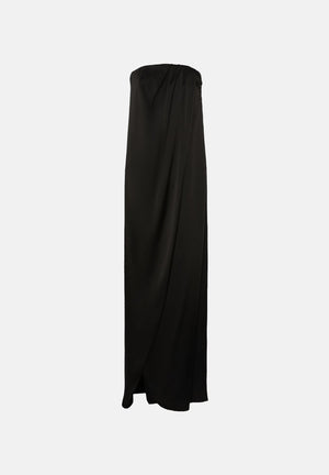 MAX MARA STUDIO Abito lungo MSEFUMI nero da donna realizzato in tessuto fluido 2626226034600 015 MAX MARA STUDIO 