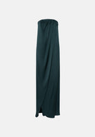 MAX MARA STUDIO Abito lungo MSEFUMI  verde scuro per donna con linea fluida e drappeggio elegante. 2626226034600 063 MAX MARA STUDIO 