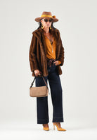 MAX MARA Pelliccia SHORTY  nocciola marrone da donna a pelo corto 2626456022600 001 MAX MARA STUDIO 