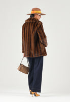 MAX MARA Pelliccia SHORTY  nocciola marrone da donna a pelo corto 2626456022600 001 MAX MARA STUDIO 