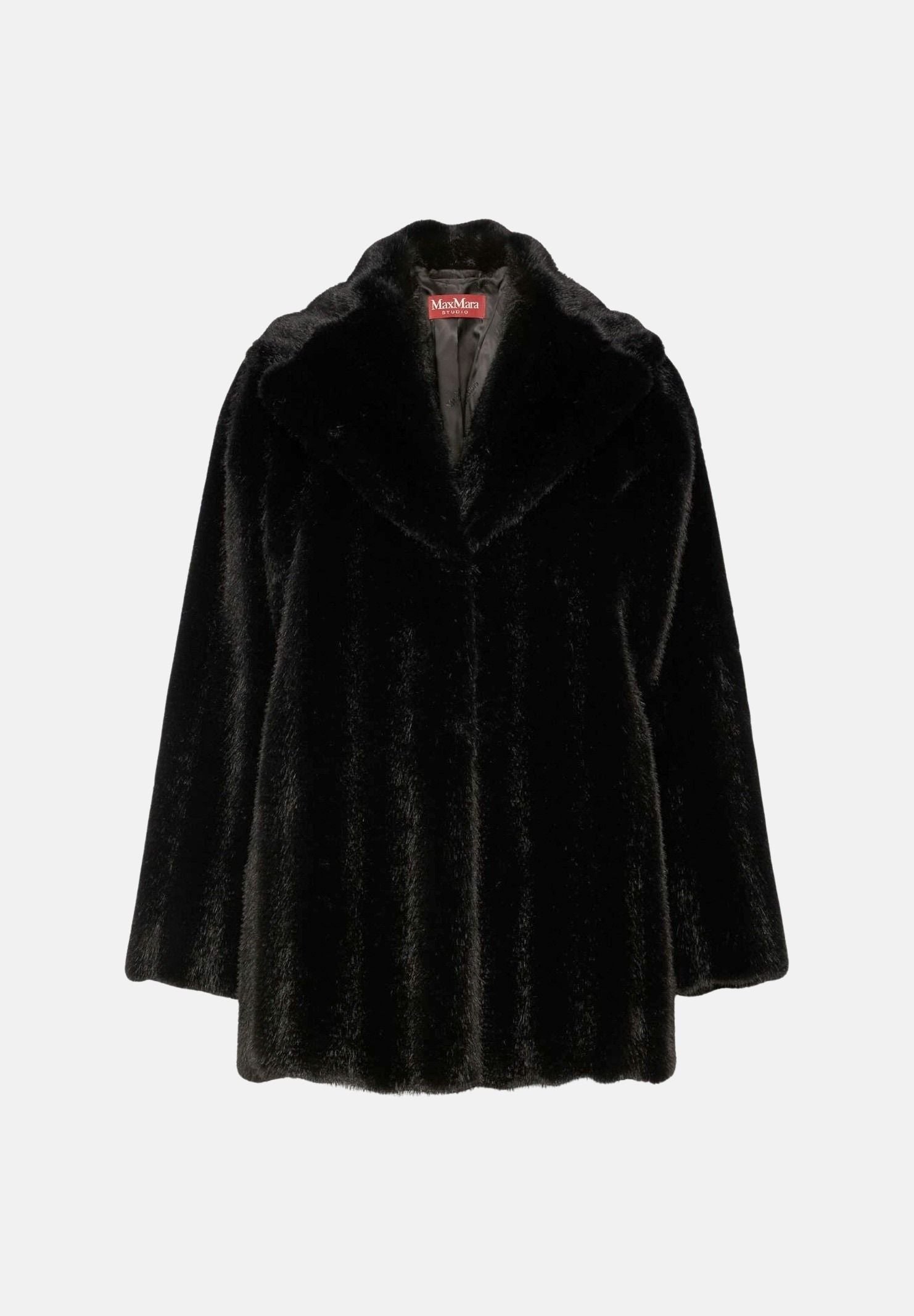MAX MARA Pelliccia SHORTY  nero intenso da donna a pelo corto 2626456022600 002 MAX MARA STUDIO 