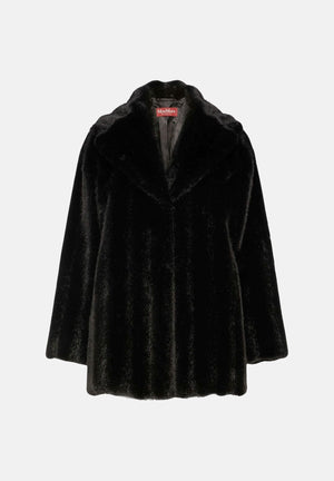 MAX MARA Pelliccia SHORTY  nero intenso da donna a pelo corto 2626456022600 002 MAX MARA STUDIO 
