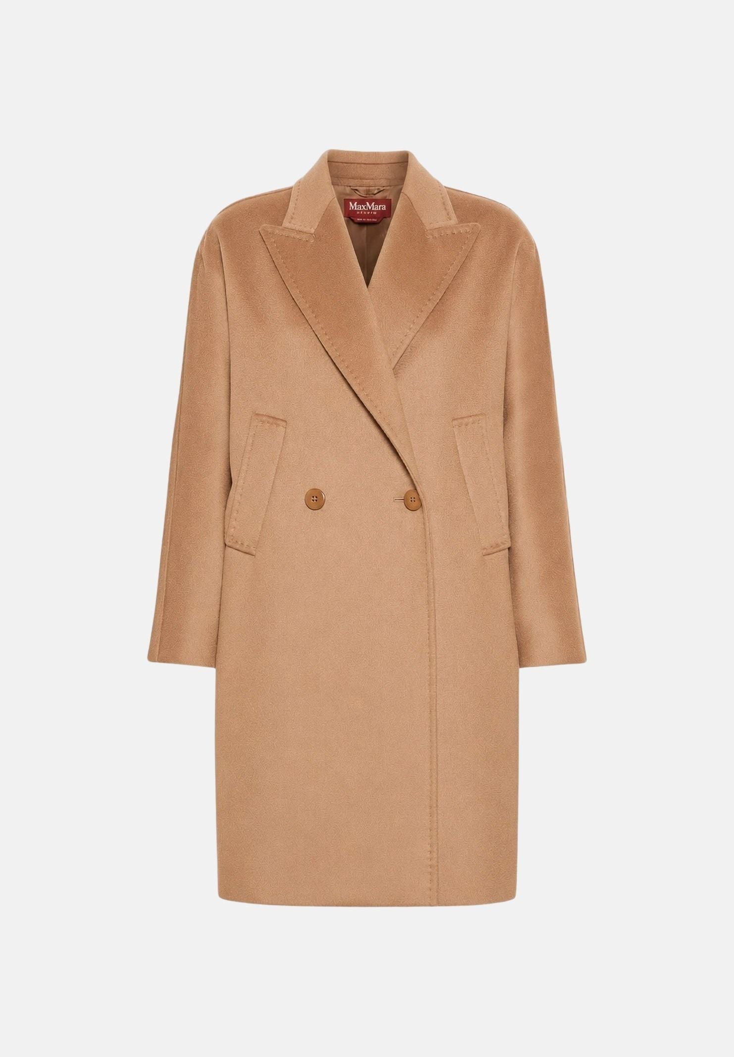 MAX MARA Cappotto doppiopetto CAMEL MSTMASTRO DOUBLE-BREASTED MIDI COAT, colore brand Cammello, da donna. 2626016071600 006 MAX MARA 