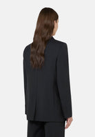 MAX MARA Giacca MSTASSENZI monopetto in panno lana, nero, da donna con collo revers<BR/> 2626046021600 010 MAX MARA 