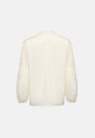 MAX MARA Blusa MSTBALDO con collo alto seta avorio da donna con maniche lunghe a palloncino 2626116071600 001 MAX MARA 