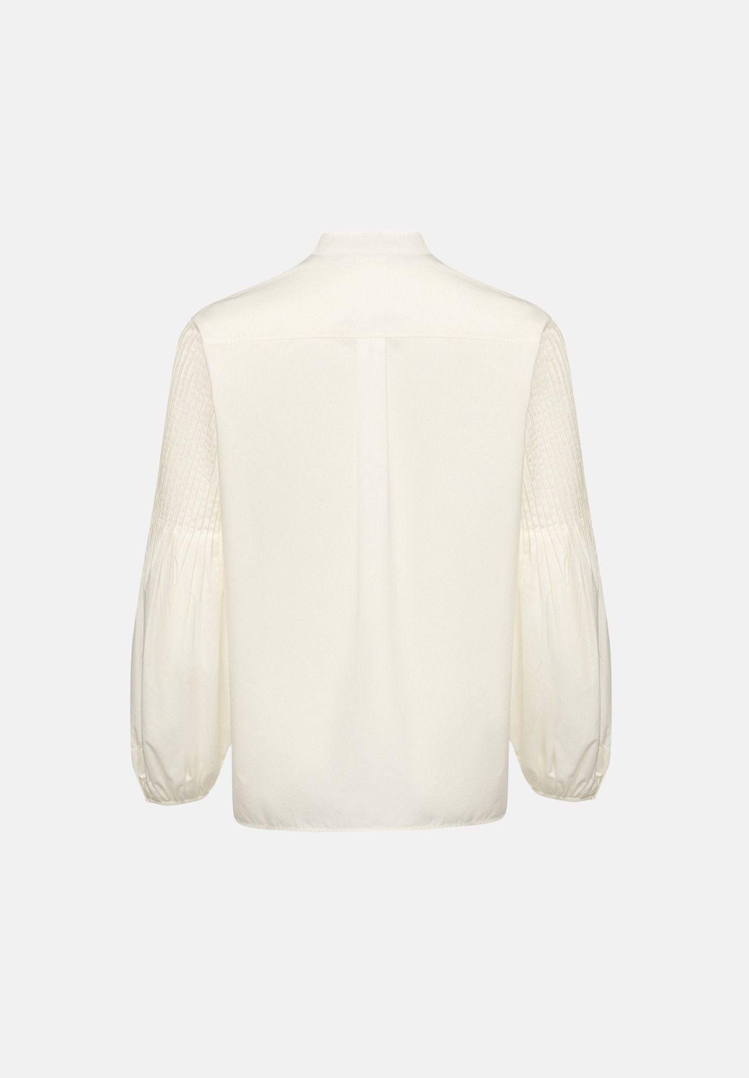 MAX MARA Blusa MSTBALDO con collo alto seta avorio da donna con maniche lunghe a palloncino 2626116071600 001 MAX MARA 