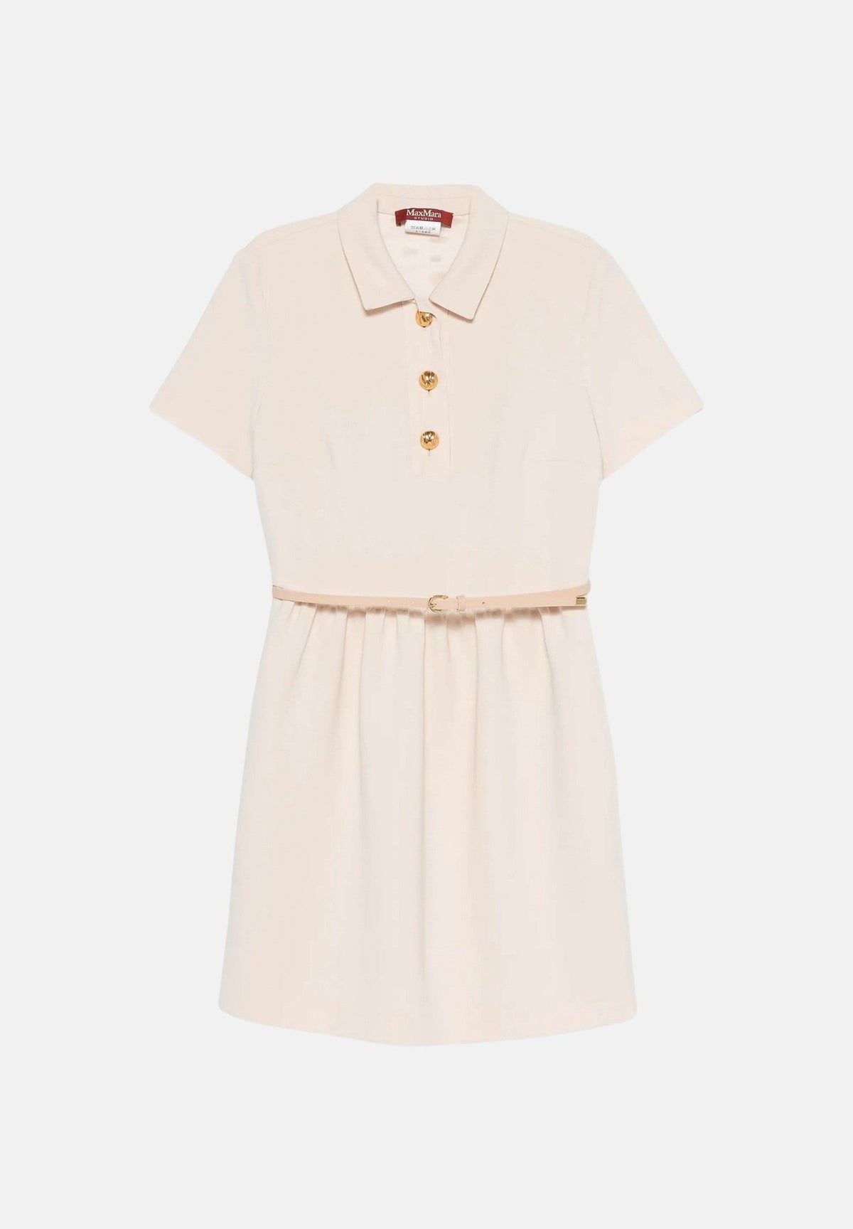 MAX MARA Abito CHEMISIER bianco-crema da donna, con bottoni dorati<BR/> 2626226065600 052 MAX MARA 
