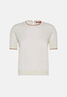 MAX MARA Maglia bianca in filato di lana e seta MSTAGENDA da donna 2626366081600 012 MAX MARA 