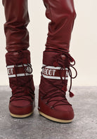 MOON BOOT Stivali da neve ICON bordeaux per uomo e donna 80D1400440 D013 MOON BOOT 
