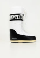 Stivali da neve ICON bianco e nero per uomo e donna 80D1400440 NA02 MOON BOOT 