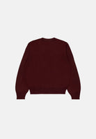 N°21 Maglione LOGO KNITTED SWEATER bordeaux  per donna, ragazzi e bambini  con logo N°21 ricamato sul davanti.<BR/> N210DVN0122 0N413 N21 