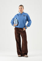 N21 Polo lapis Blue, colore azzurro per donna, ragazza e bambina con patchh logo N210E5N0522 0N827 N21 