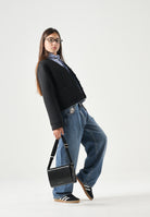 N°21  Jeans BOY'S FLARE con logo label frontale, colore brand Blue Denim, colore basico blu denim per donna, ragazzi e bambini. N210FBN0534 0N01 N21 