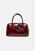 N21 Borsa a mano  borgogne- bordeaux da donna con manici rigidi e tasche frontali applicate. N210G4N0246 0N413 N21 
