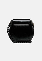 N21 Borsa a tracolla nera da donna con fibbia metallica frontale decorativa. N210GLN0246 0N900 N21 