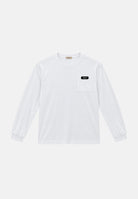 N21 T-shirt manica lunga bianca per donna, ragazzi e bambini con logo sul petto N210F7N0557 0N100 N21 