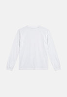 N21 T-shirt manica lunga bianca per donna, ragazzi e bambini con logo sul petto N210F7N0557 0N100 N21 