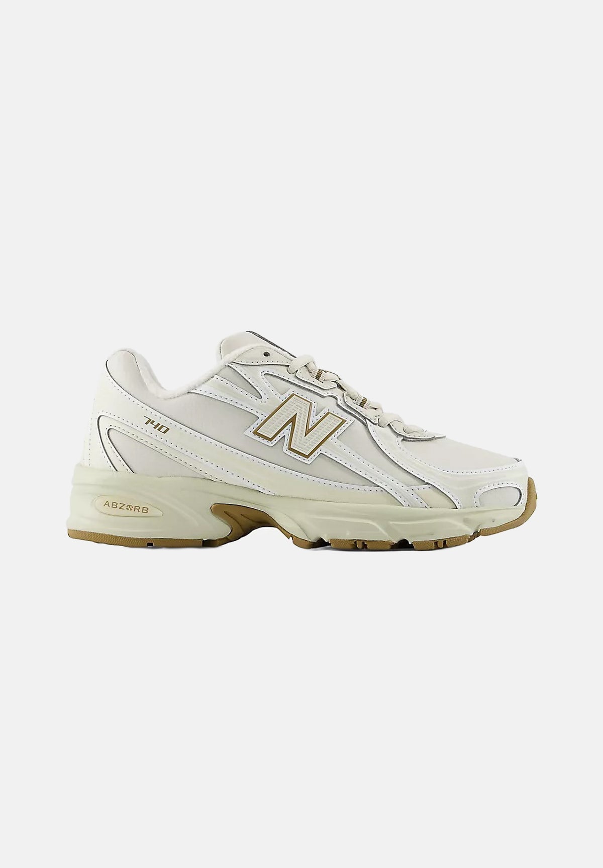 NEW BALANCE Sneakers 740 crema dettagli oro per uomo e donna G74051I . NEW BALANCE 