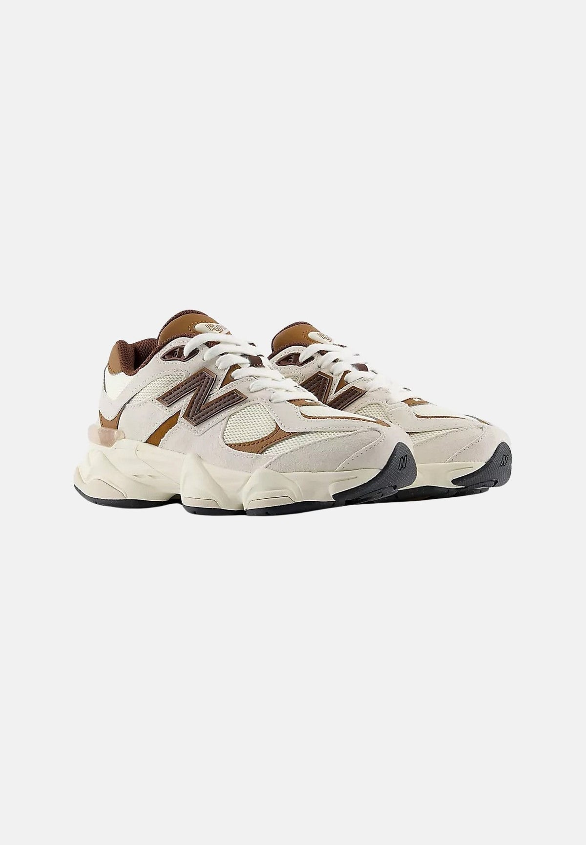 NEW BALANCE Sneakers 9060 LACE beige/panna per uomo e donna con inserti marroni G90609SI . NEW BALANCE 