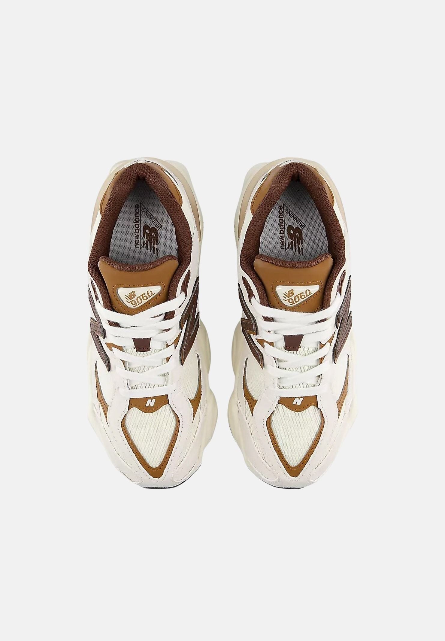 NEW BALANCE Sneakers 9060 LACE beige/panna per uomo e donna con inserti marroni G90609SI . NEW BALANCE 
