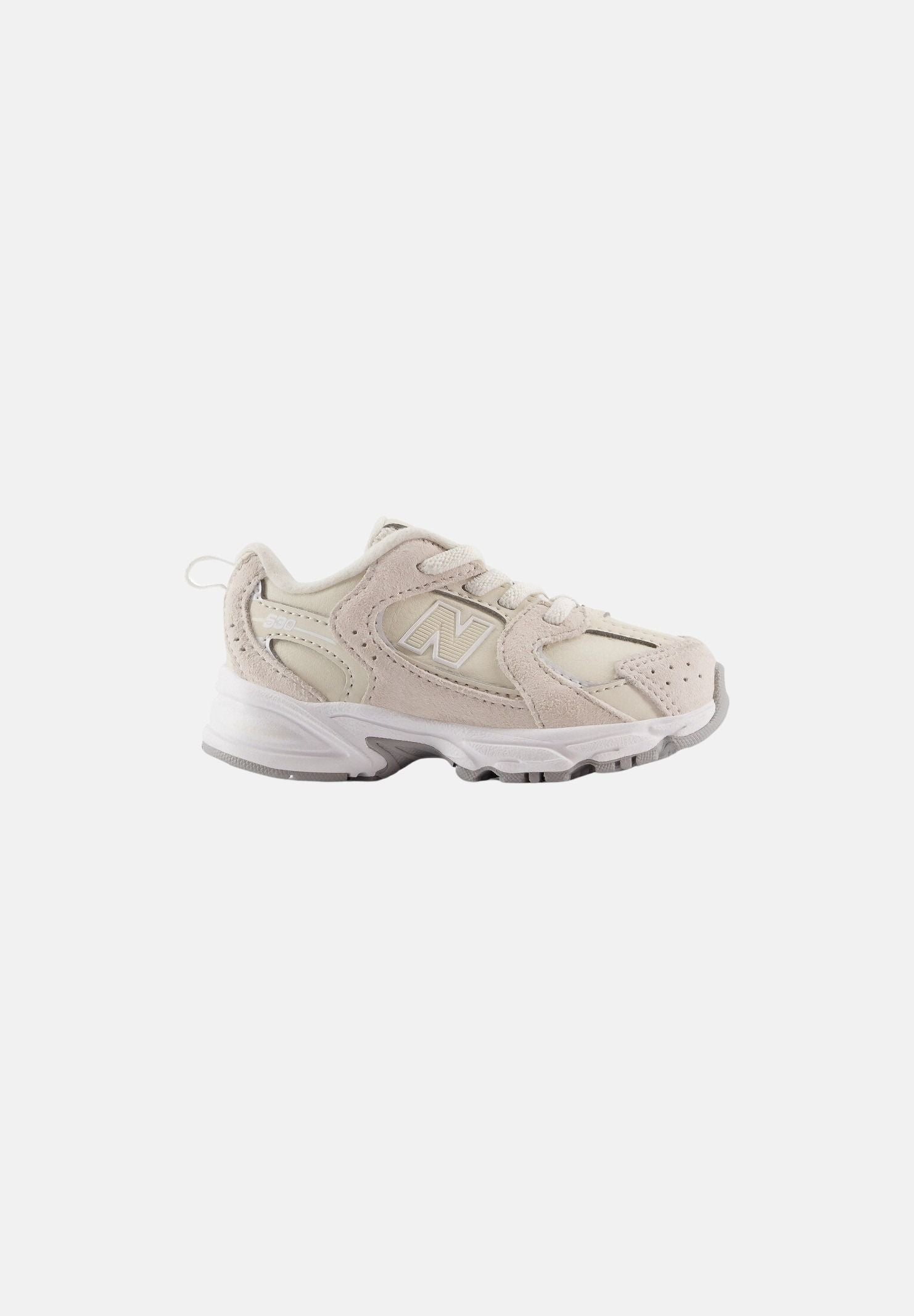 NEW BALANCE Sneakers 530 BUNGEE LACE Linen-Sea Salt beige lino e bianco crema da neonato I530508 . NEW BALANCE 