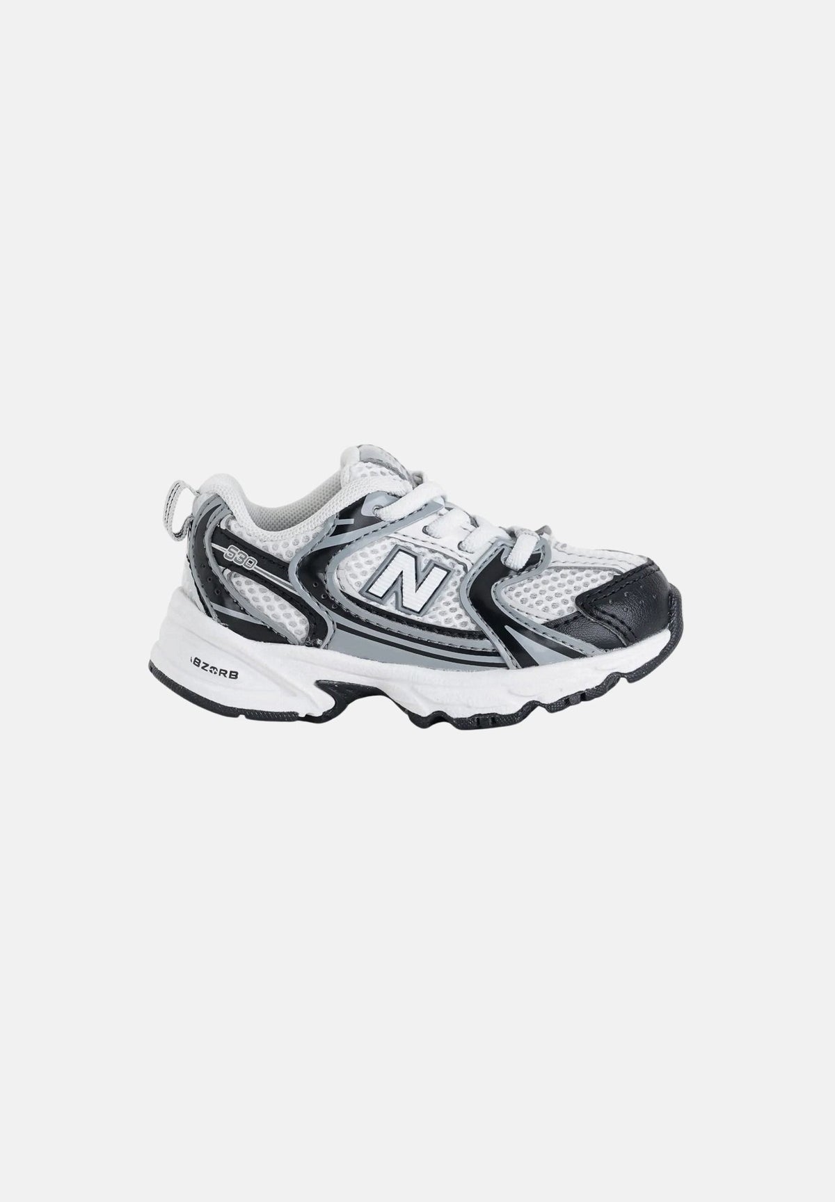 NEW BALANCE Sneakers LIFESTYLE 530 bianche e nere da neonato I5307F3 . NEW BALANCE 