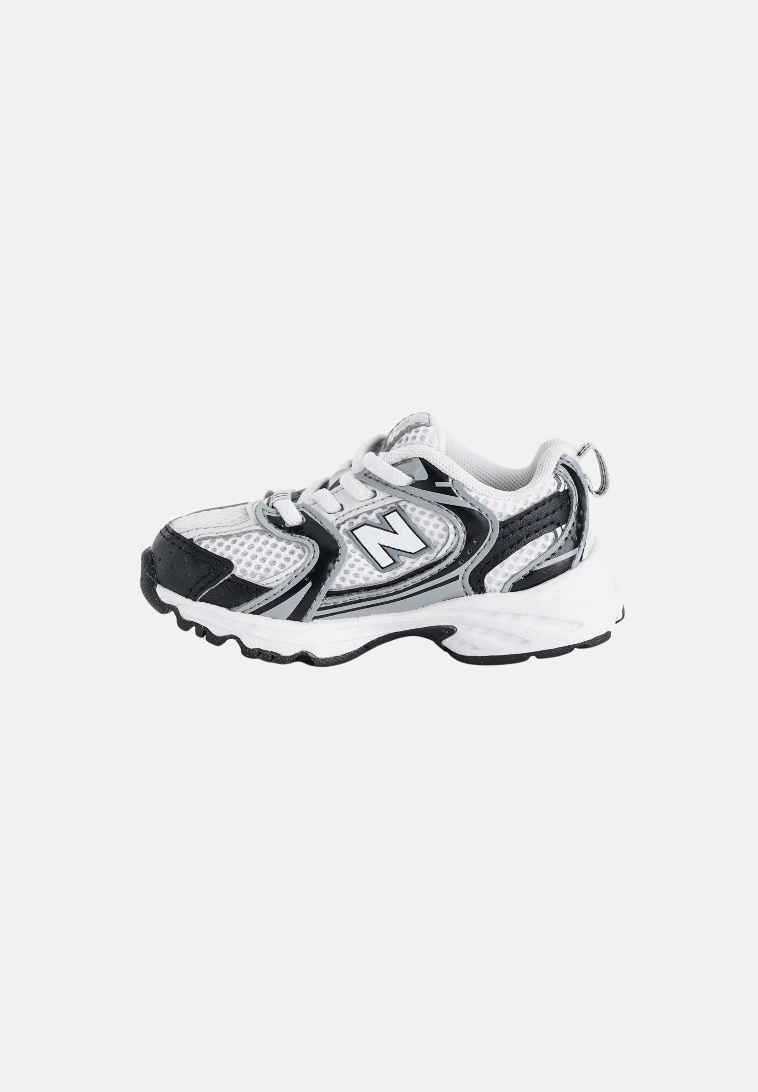 NEW BALANCE Sneakers LIFESTYLE 530 bianche e nere da neonato I5307F3 . NEW BALANCE 