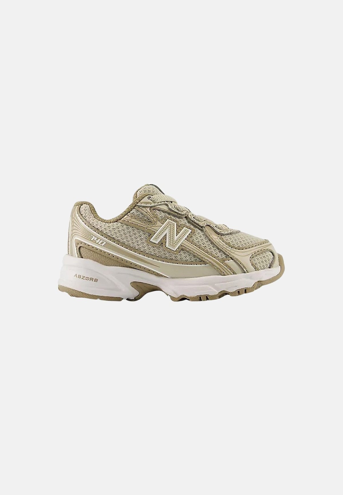 NEW BALANCE Sneakers 740 BUNGEE LACE beige e tortora da neonato I7405MC . NEW BALANCE 