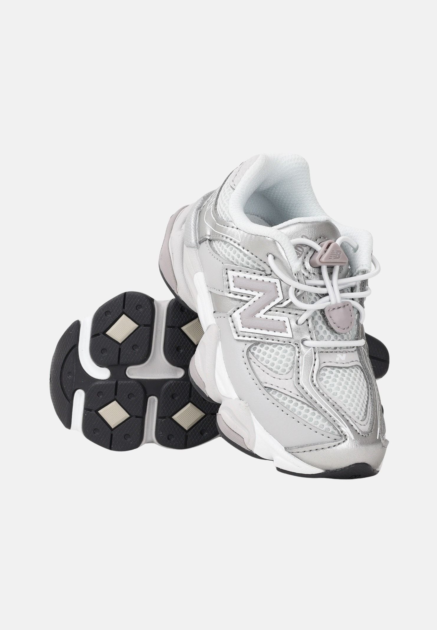 NEW BALANCE Sneakers 9060 argento da neonato I90606FB . NEW BALANCE 