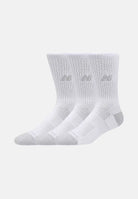 NEW BALANCE Calzini ACTIVE CREW SOCKS 3 PACK bianchi per uomo e donna LAS35203WT . NEW BALANCE 