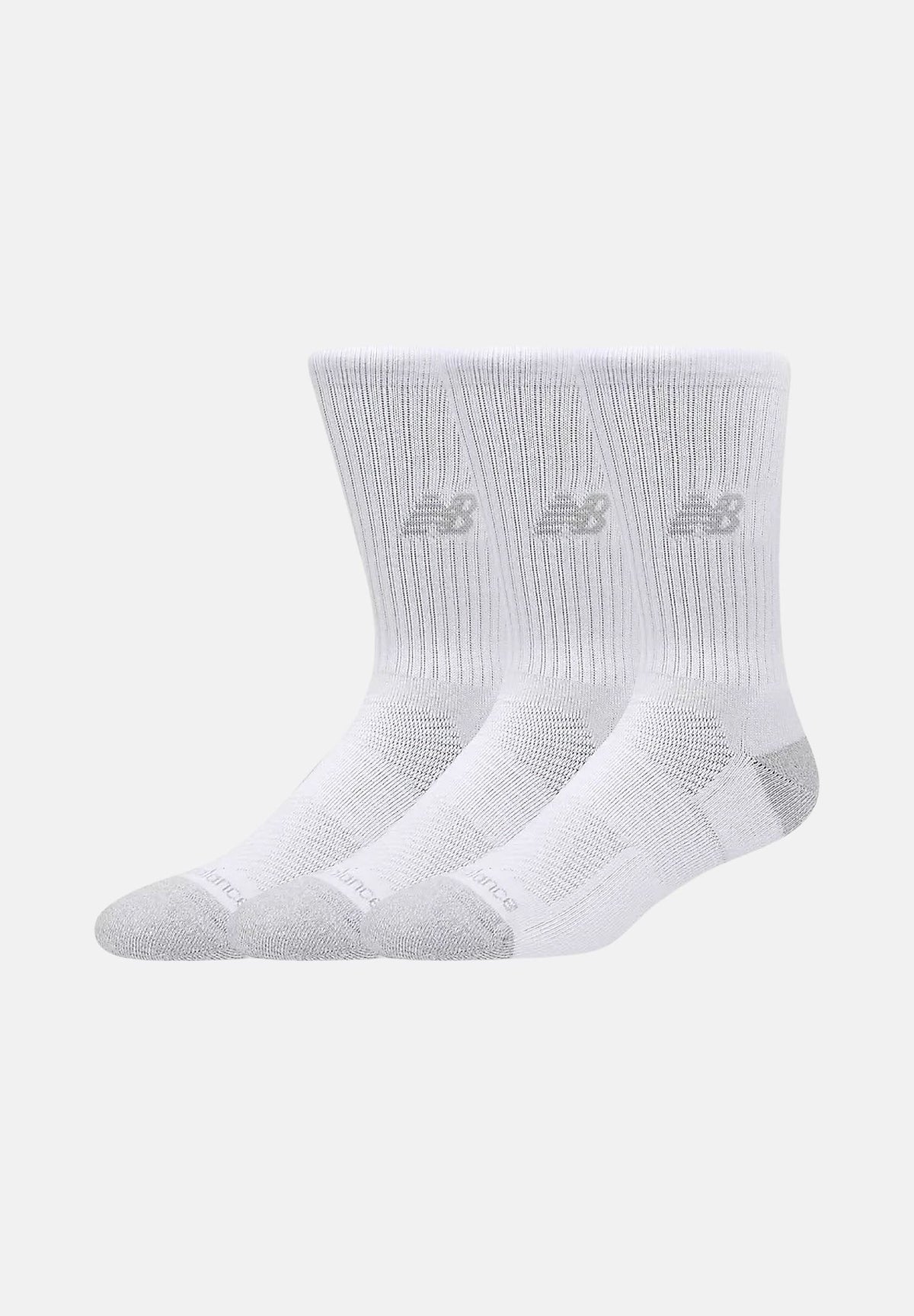 NEW BALANCE Calzini ACTIVE CREW SOCKS 3 PACK bianchi per uomo e donna LAS35203WT . NEW BALANCE 