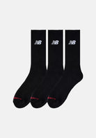 NEW BALANCE Calzini EVERYDAY CREW SOCKS 3 PACK neri per uomo e donna LAS51293BK . NEW BALANCE 