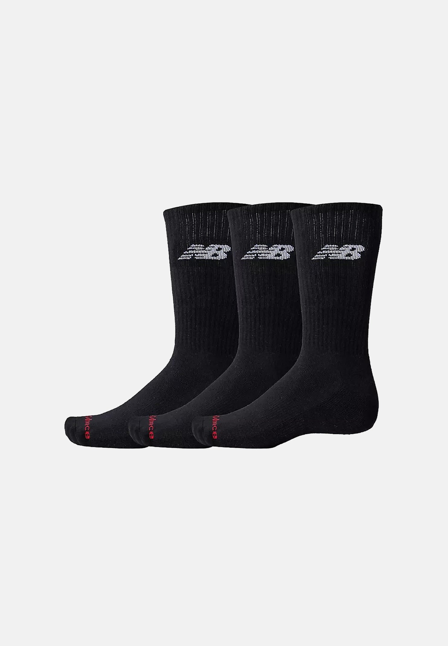 NEW BALANCE Calzini EVERYDAY CREW SOCKS 3 PACK neri per uomo e donna LAS51293BK . NEW BALANCE 