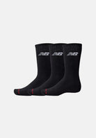 NEW BALANCE Calzini EVERYDAY CREW SOCKS 3 PACK neri per uomo e donna LAS51293BK . NEW BALANCE 