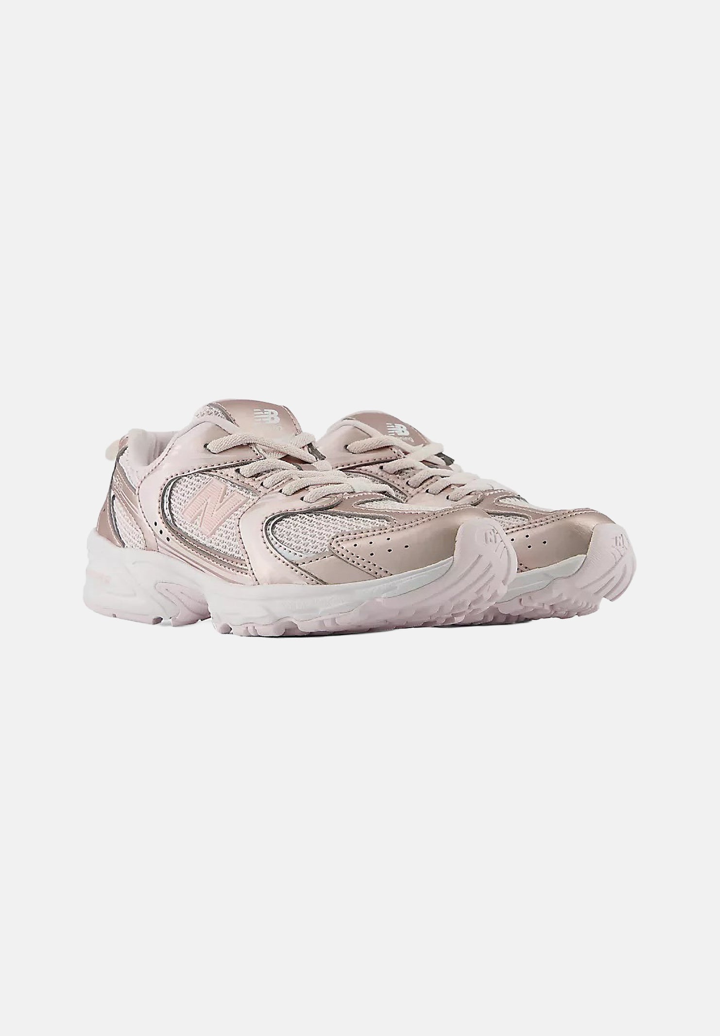 NEW BALANCE Sneakers 530 BUNGEE LACE rosa cipria da bambina P5302ZV . NEW BALANCE 