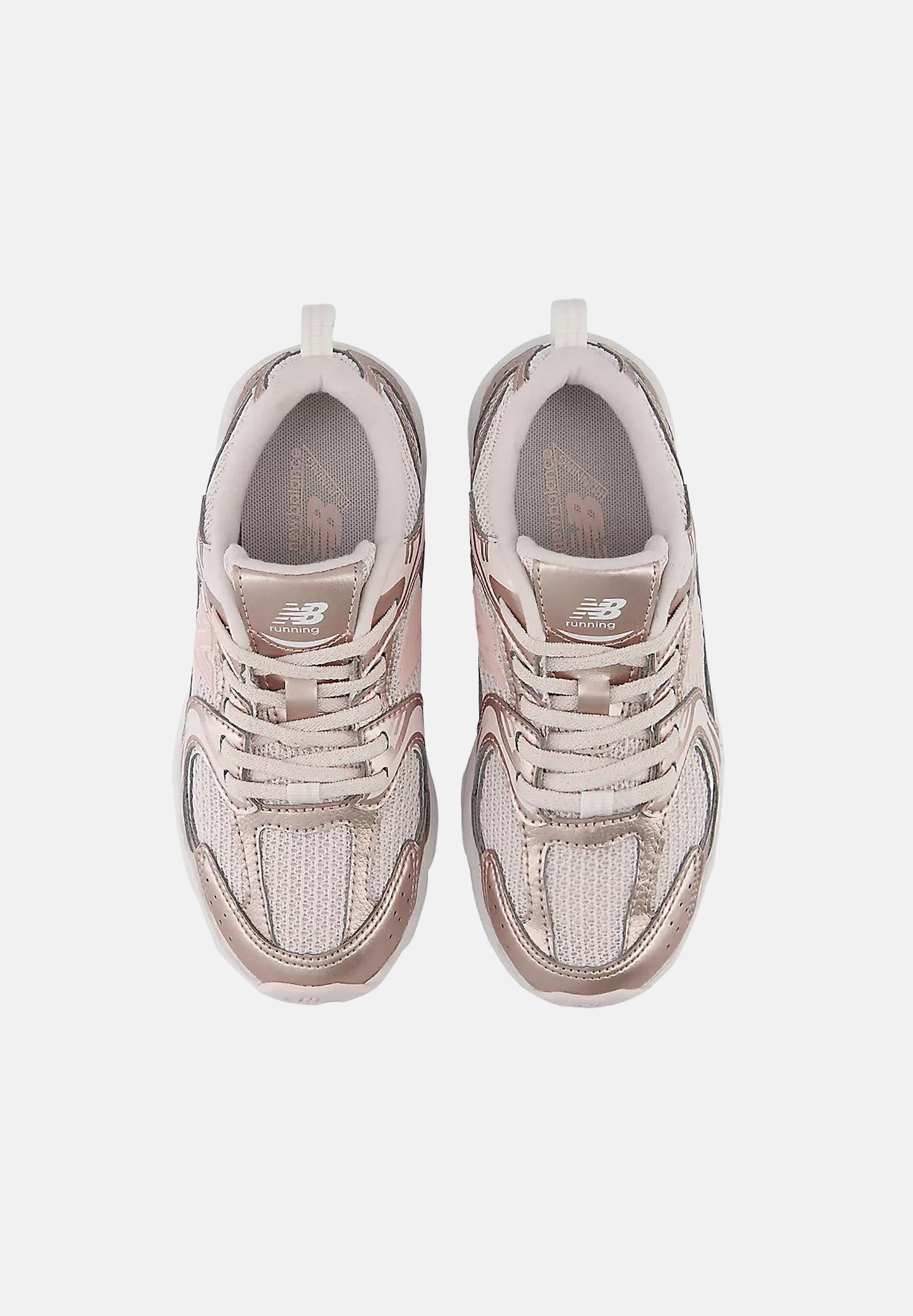 NEW BALANCE Sneakers 530 BUNGEE LACE rosa cipria da bambina P5302ZV . NEW BALANCE 