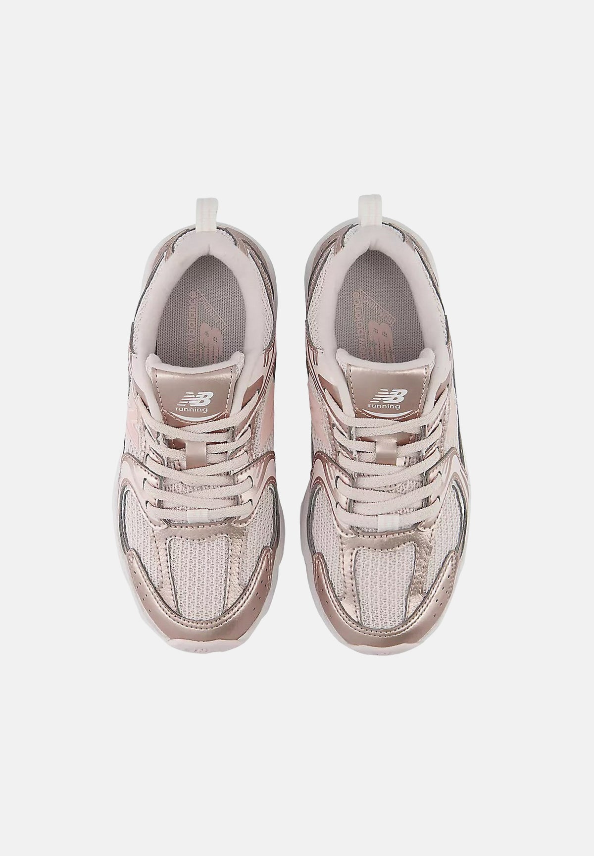 NEW BALANCE Sneakers 530 BUNGEE LACE rosa cipria da bambina P5302ZV . NEW BALANCE 