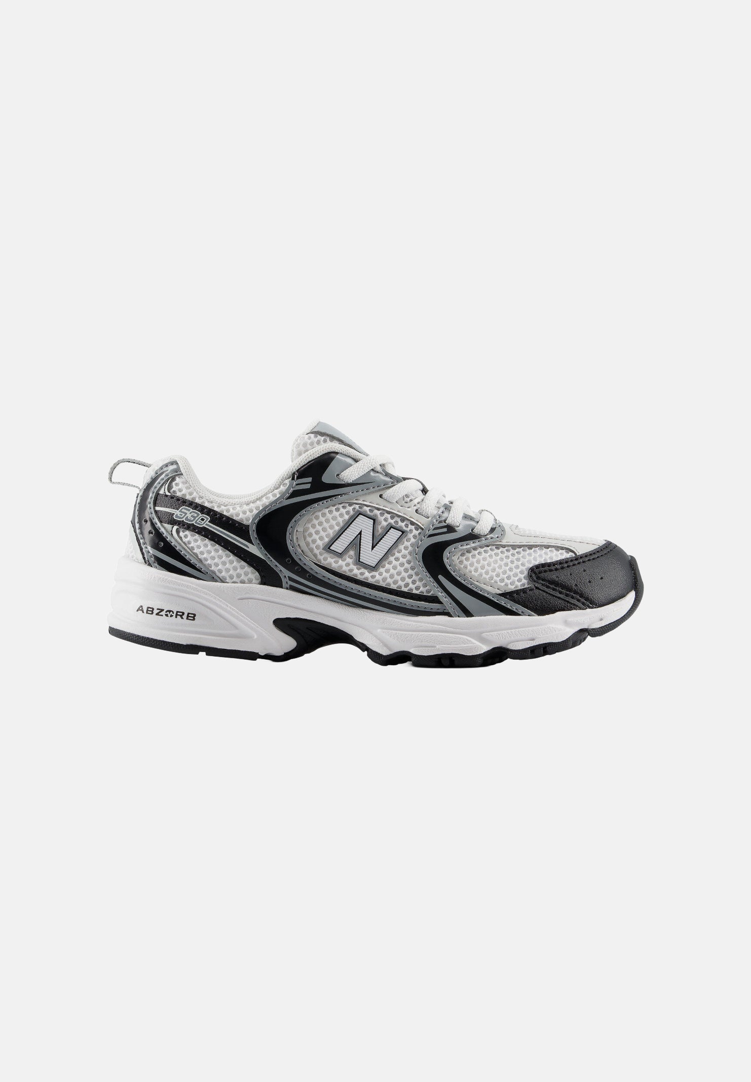 NEW BALANCE Sneakers 530 BUNGEE LACE nera e bianca per bambino e bambina P5304SO . NEW BALANCE 