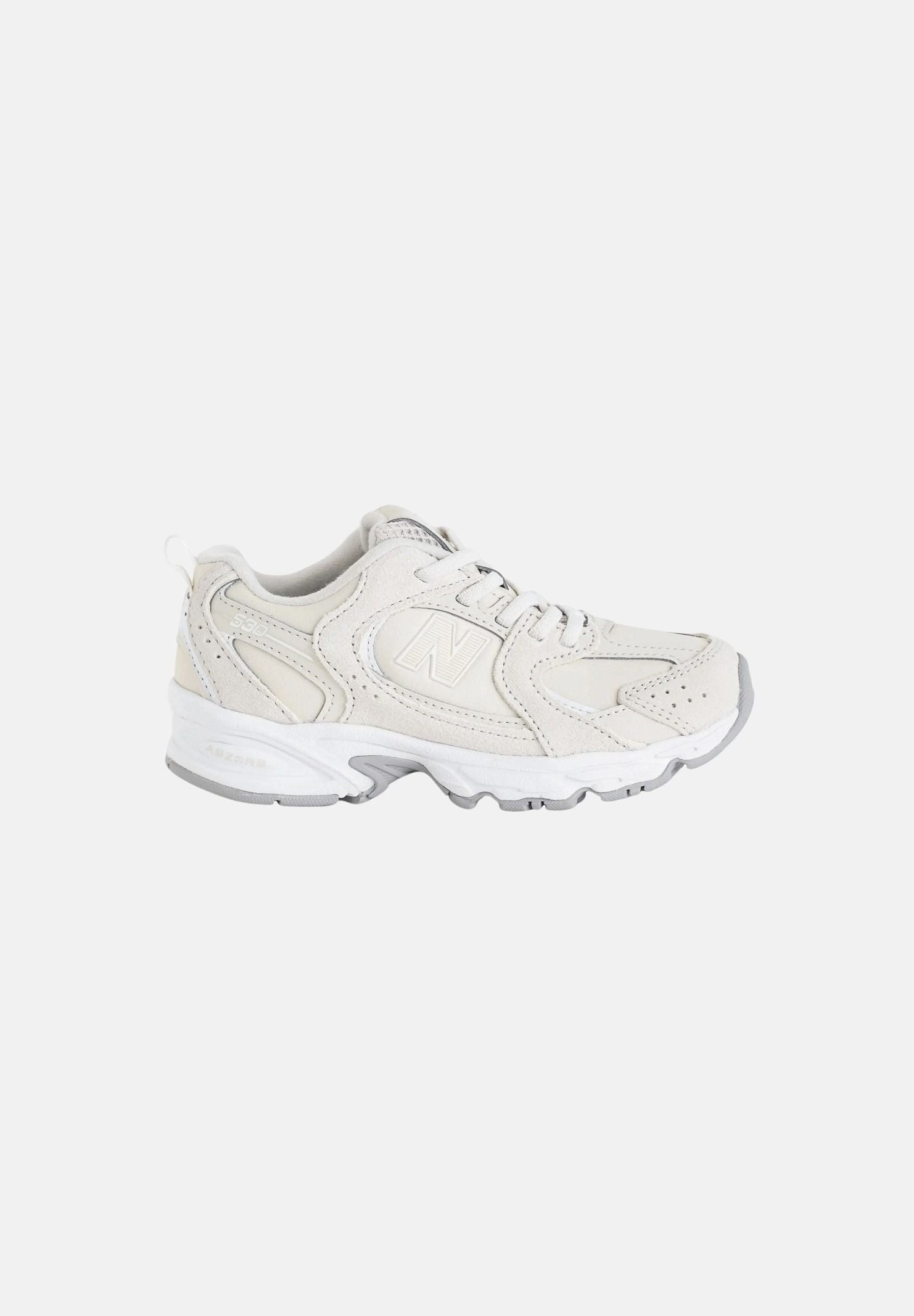 NEW BALANCE Sneakers 530 BUNGEE LACE ecrù panna e beige chiaro per bambino e bambina P53052J . NEW BALANCE 