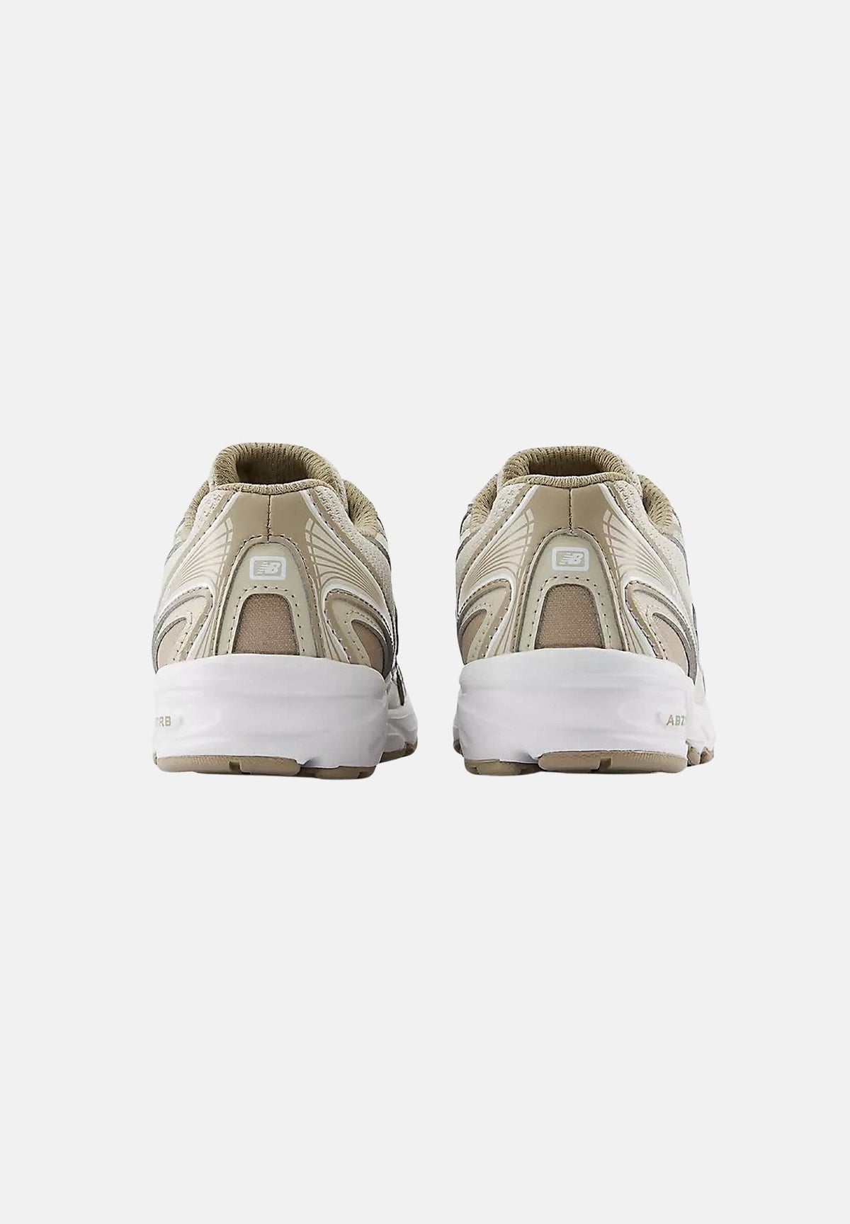 NEW BALANCE Sneakers 740 BUNGEE LACE beige e tortora, panna per bambino e bambina P7404DN . NEW BALANCE 