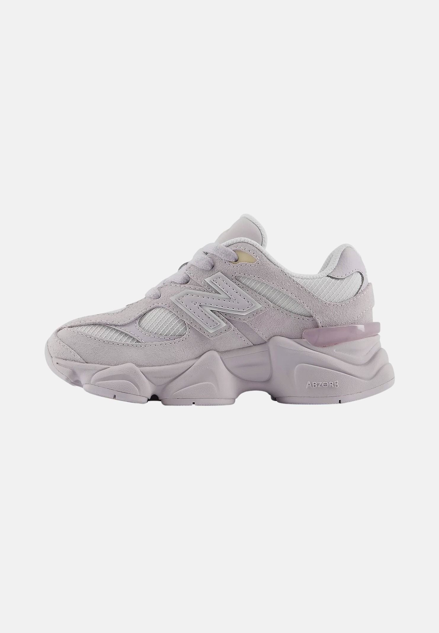 NEW BALANCE Sneakers 9060 LACE Horizon Grey with Calcium, grigio chiaro e lilla da  bambina P90608D9 . NEW BALANCE 