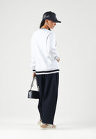 NEW ERA Felpa girocollo NEW YORK YANKEES grigio per uomo e donna con maxi logo 14959696 . NEW ERA 