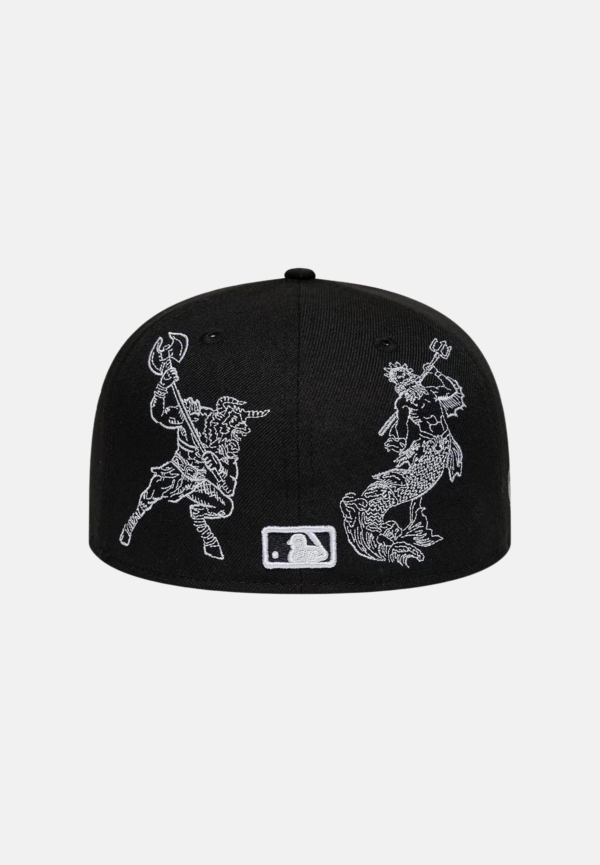 NEW ERA Cappello 59FIFTY MLB MYTHICAL New York Yankees Black nero uomo donna con visiera piatta e ricami mitologici. 60667613 . NEW ERA 
