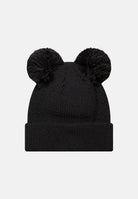 NEW ERA Berretto MLB DOUBLE POM NEW YORK YANKEES Black nero da donna, in maglia a coste con doppio pon pon, risvolto e logo NY ricamato. 60691354 . NEW ERA 