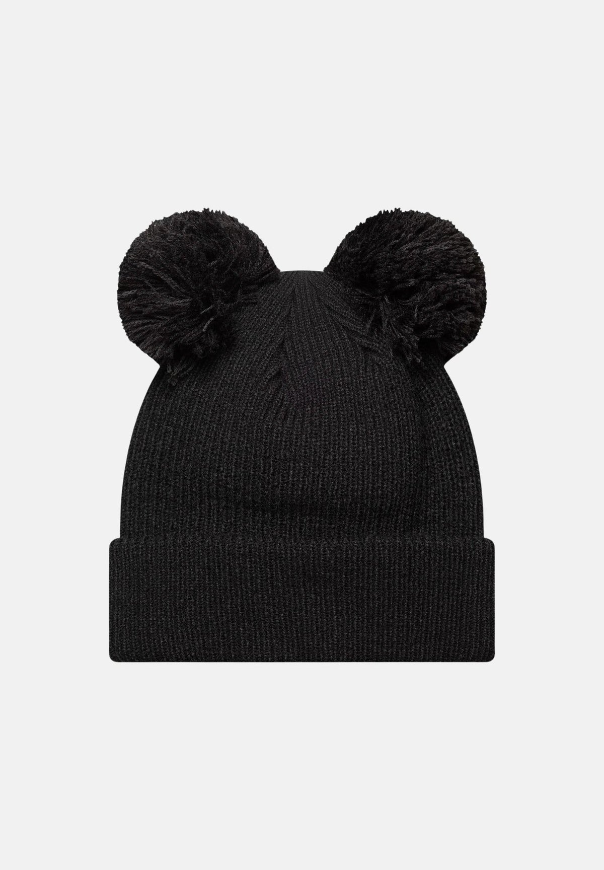 NEW ERA Berretto MLB DOUBLE POM NEW YORK YANKEES Black nero da donna, in maglia a coste con doppio pon pon, risvolto e logo NY ricamato. 60691354 . NEW ERA 