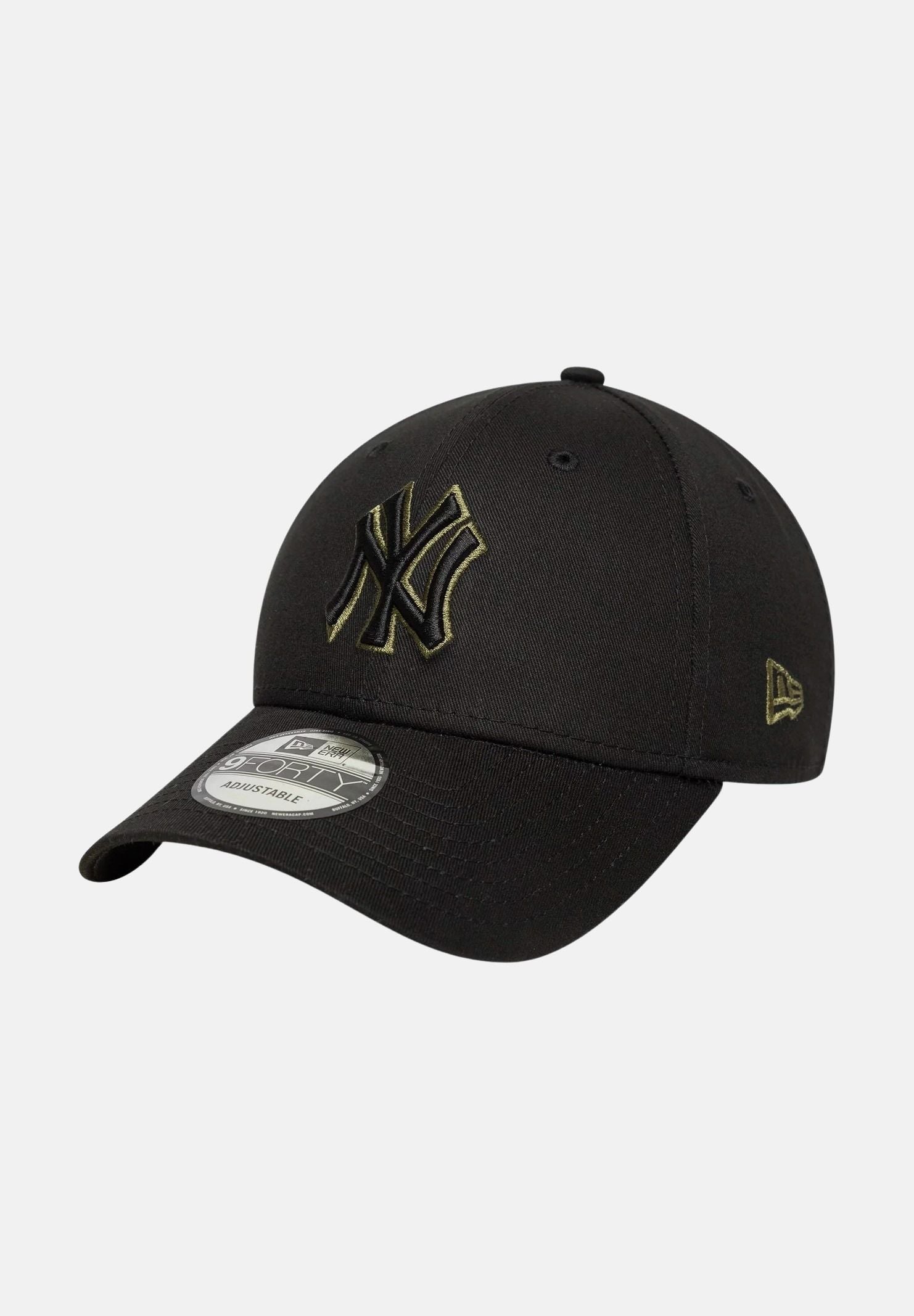NEW ERA Cappello MLB TEAM OUTLINE NEW YORK nero per uomo e donna con logo NY ricamato 60759089 . NEW ERA 