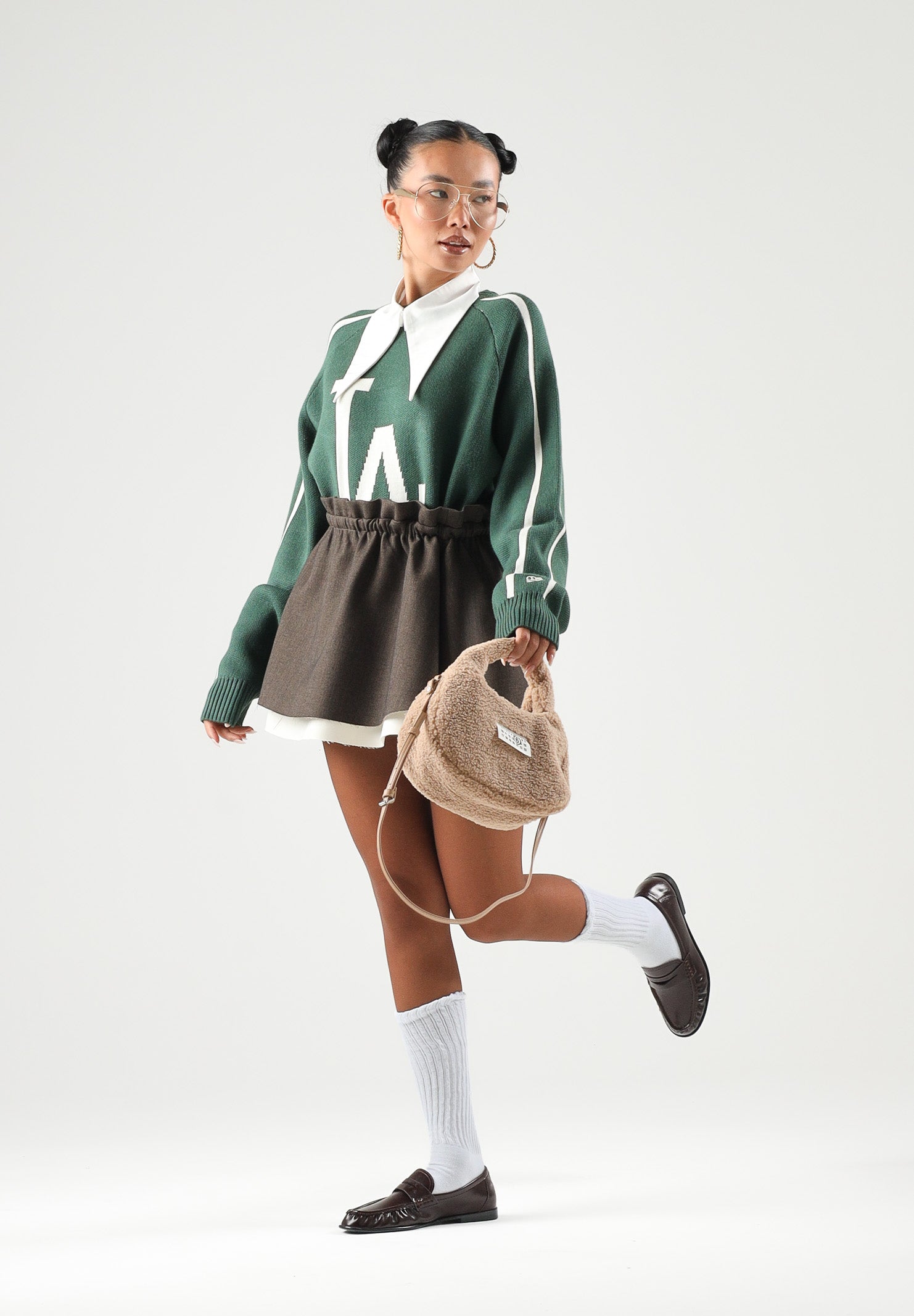 NEW ERA Maglione girocollo MLB KNIT SWEATER LA DODGERS verde scuro per uomo e donna 60897389 . NEW ERA 